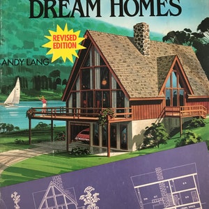 Vacation Dream Homes Andy Lang herziene editie 1985 MID CENTURY moderne huisplannen boek