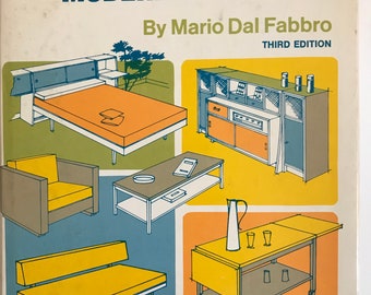 How To build Modern Furniture Mario Dal Fabbro 1976 Mid Century Design Plans Book