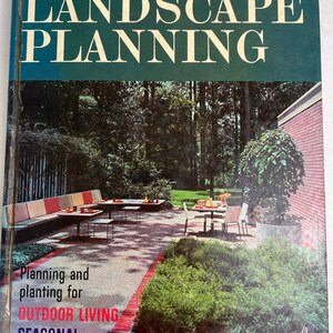 Landscape Planning Better Homes Gardens book 1963 Mid Century Modern Patio Design image 9