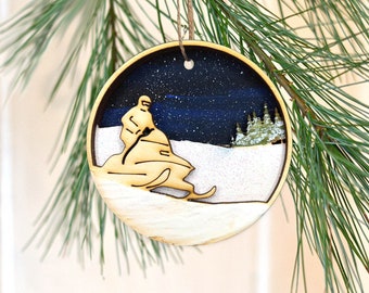 Snowmobile Ornament