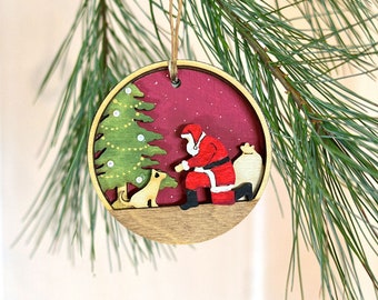 Santa's Pet ornament