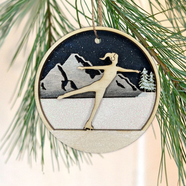 Ice Skate Ornament Etsy