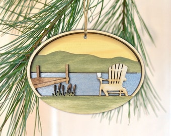 Lake Life Coffee Ornament