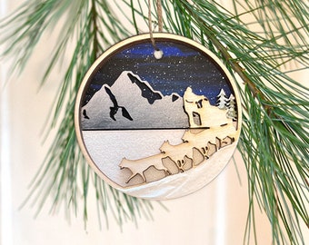 Dog sled Ornament