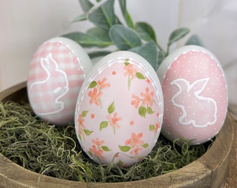 Light Pink Ceramic Egg Set