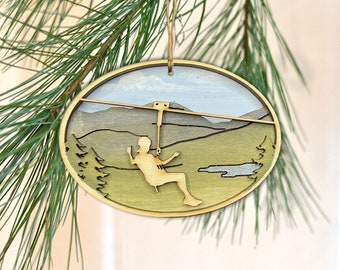 Zipline Adventure Ornament