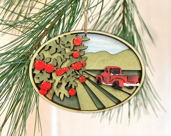 Apple Picking Orchard Ornament