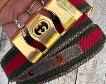 Dior Reversible Leather Belt Vintage Two Tone Black Brown  display picture 3