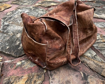 Vintage Leder-Reisetasche