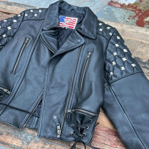 【80's〜 Sears】\"Single riders jacket\" Vintage Leather Sears Biker/motorcycle Punk Jacket - Etsy