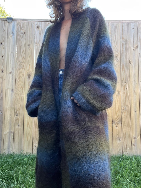 Vintage Mohair Trench Coat Duster