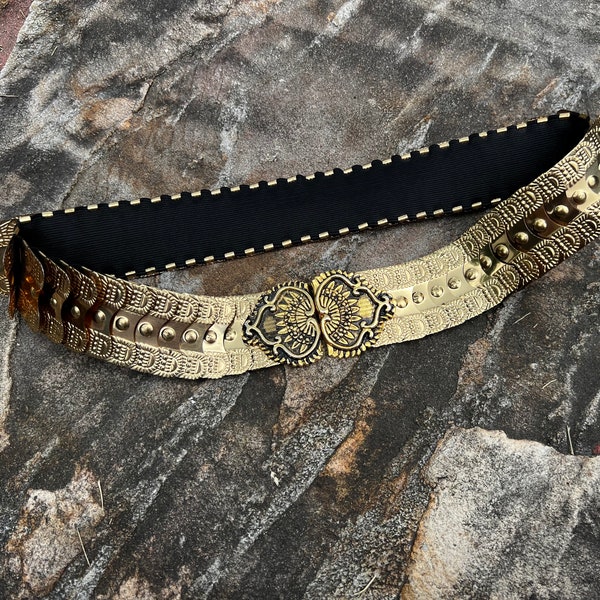 Vintage Metal Accordion Belt