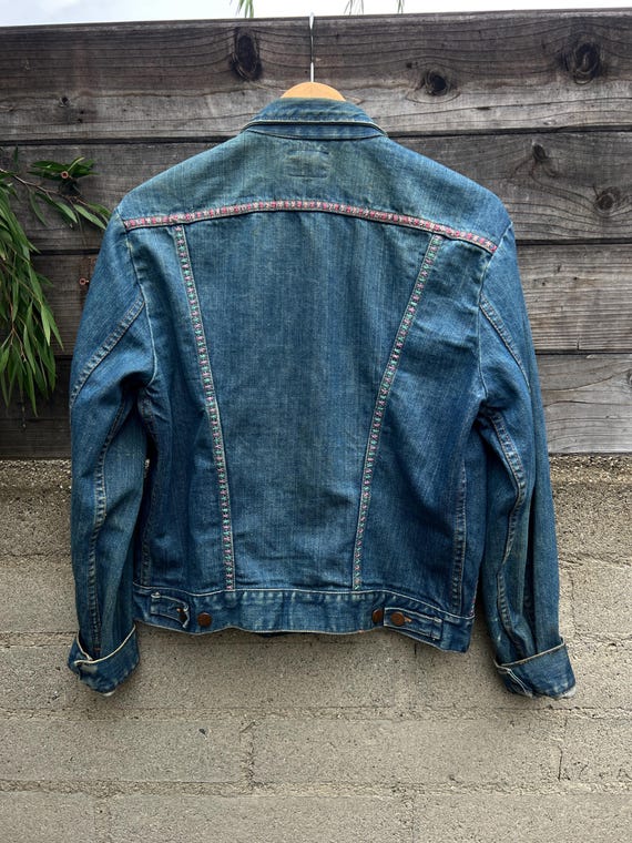Vintage 60s 70s Wrangler Denim Jacket – Hand Embr… - image 7