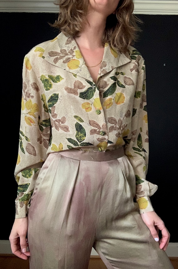 Floral Silk Blouse