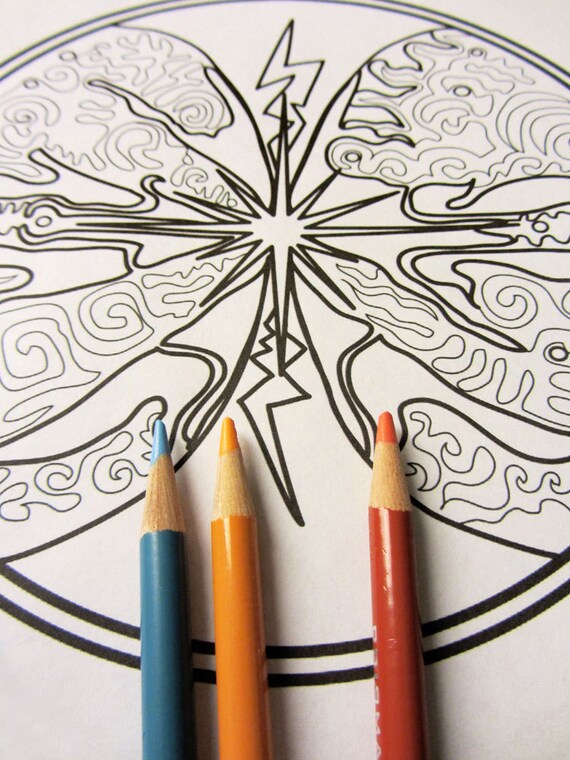11 11 Mandala Coloring Page Single Page To Print And Color Etsy
