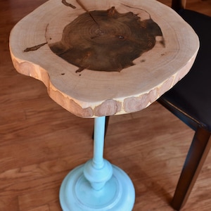 Unique Side Table, end table, small table, reclaimed wood, vintage furniture, furniture, rustic, decor, art deco, modern, vintage ash tray