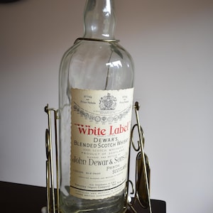 Dewar`s White Label 空瓶 Dewars Scotch White Label Bottle - Etsy