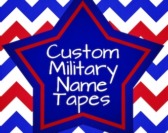 Custom Military Name Tapes