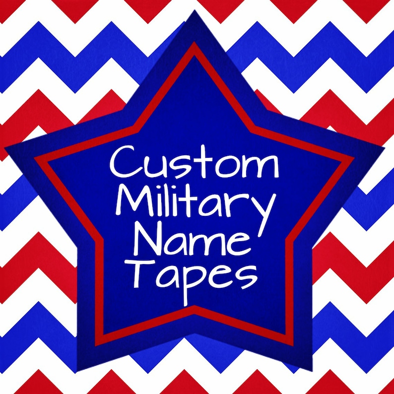 Custom Military Name Tapes Etsy
