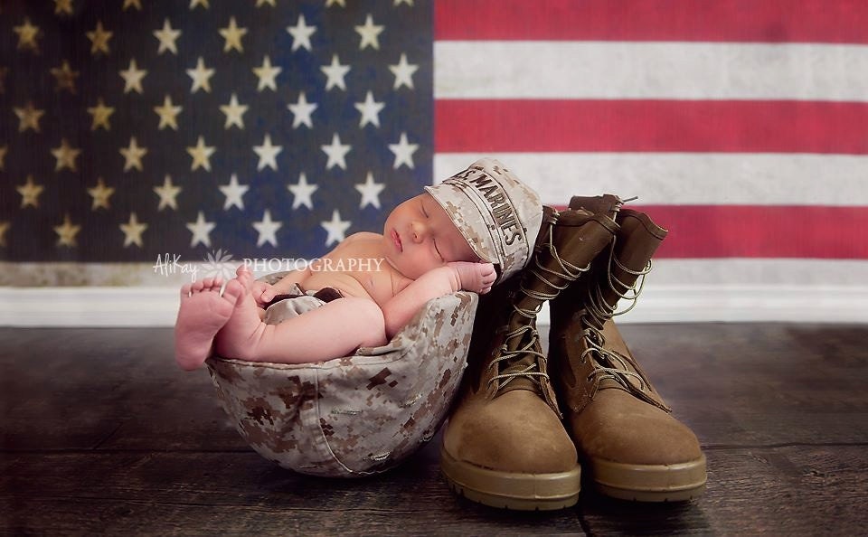 Woodland Inspired Baby Military Caps, Marine Baby, Marine Hat, Military Baby  - Etsy