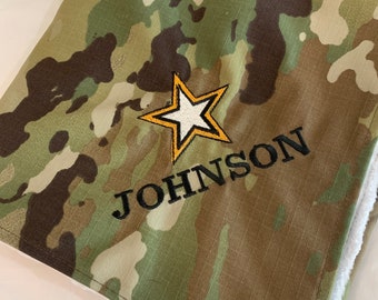 Military Inspired Baby Blankets