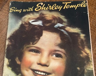 1935 Shirley Temple Song Album "Sing with Shirley" with issues