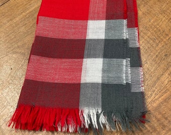 1980s Monique Martin fine wool long scarf, made in West Germany