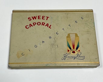 Sweet Caporal cigarette tin - vintage cigarette tin