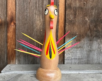 Vintage Rooster toothpick holder