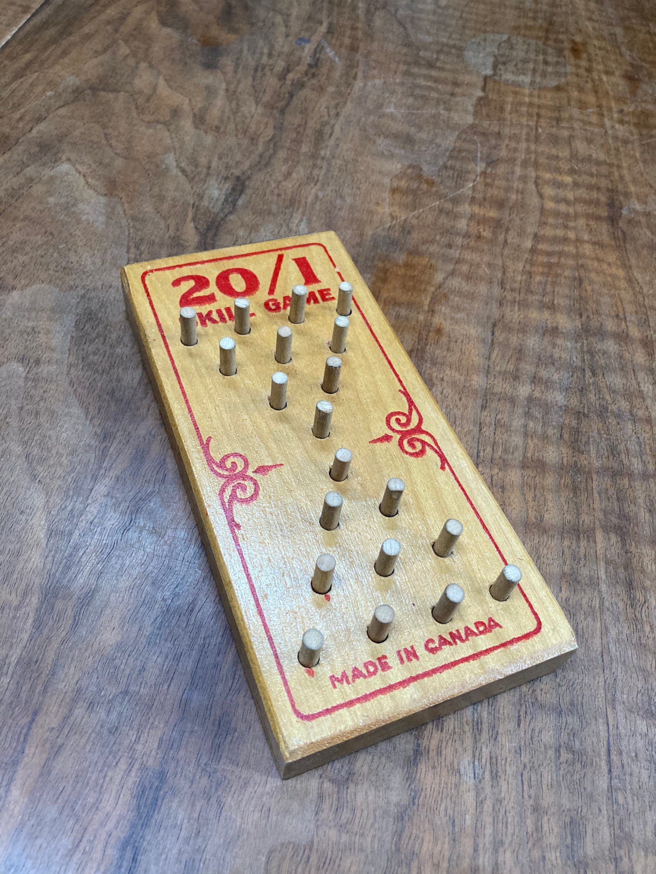 Buy Puzzle Peg Lubbers & Bell Solitaire Game Vintage 1940s Online in India  