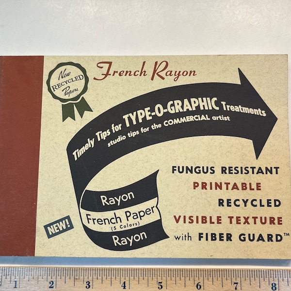 1990s Graphic design paper sample book - French Paper Co. Inc. - Typographic treatments