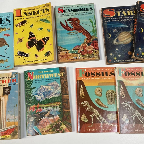 Vintage 1950s & 1960s Golden Book Guides - sold individually