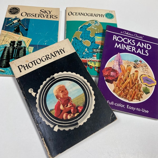 Vintage 1960s, 1970s, 1980s Golden Book Guides - sold individually