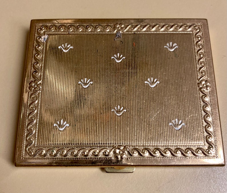 1960s Revlon compact vintage midcentury face powder compact image 1