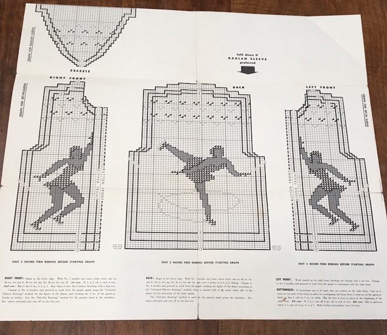 1950s and 1960s; one 1980s Native American pattern Cree 12 vintage knitting patterns for children and adults