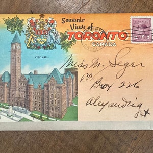 Carnet de cartes postales souvenir de Toronto, Ontario, Canada des années 40 - carnet de cartes postales anciennes et anciennes