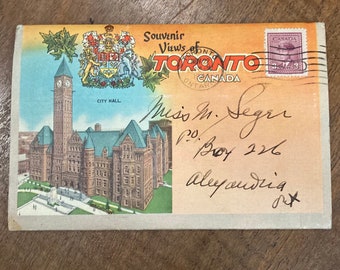 1940s Souvenir of Toronto, Ontario, Canada postcard booklet - vintage, antique postcard booklet