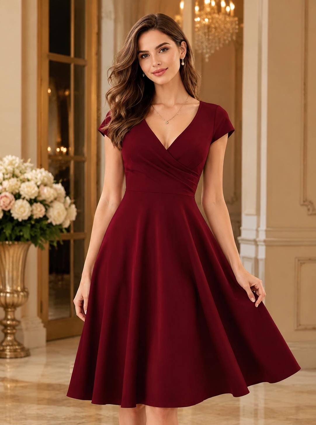 short burgundy wedding dresses Dress Women's Black Designer Shoes PADDED-BUST Sweetheart Neckline Color:Cranberry short burgundy dress