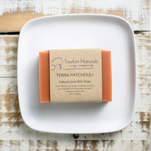 Terra Patchouli Soap - Handmade Cold Process soap, All Natural, essential oil soap, goat milk soap