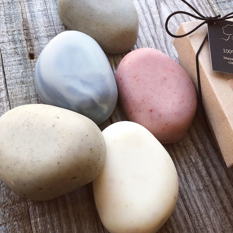 Soap Rocks Gift Set Natural Soap 2 Soap Gift Box Holiday Etsy