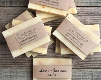 Handmade Custom Soap Favors, Wedding favors, baby shower favors, All Natural soap, Organic, large guest size bars, Made to Order