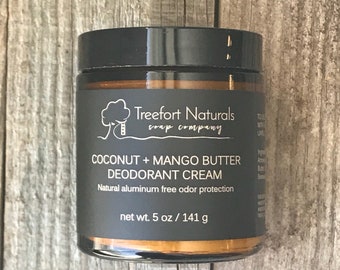 Coconut Deodorant Cream - All natural, aluminum free, natural deodorant cream