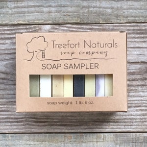 Soap Sampler Set - Soap Ends, All Natural soap, Handmade soap, Cold Process soap, essential oil soap, vegan soap, soap box