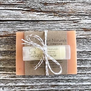 Soap + Lip Balm Gift Set, soap gift, Holiday gift, teacher gift, stocking stuffer