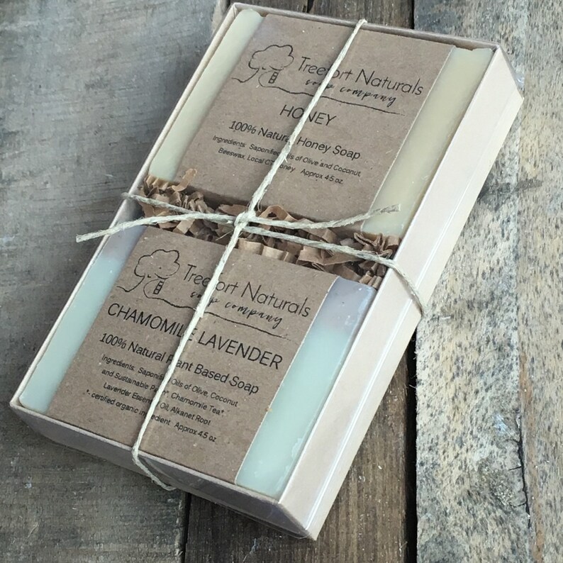 Soap Gift Box 2 bar soap gift set all natural soap Mothers Etsy