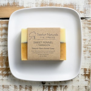 Sweet Fennel & Tarragon Soap - Handmade Cold Process, All Natural, vegan, essential oils, natural soap, herbal soap