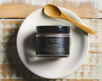 Rose + Bamboo Face Polish - natural facial exfoliant