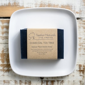 Handmade Charcoal Tea Tree Soap: Organic Vegan Detox Bar