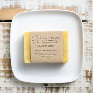 Orange Hops Soap - Handmade soap, Cold Process, All Natural soap, vegan soap, essential oil soap