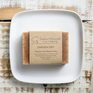 Garden Grit Soap - Handmade Cold Process, All Natural, vegan, essential oils, exfoliating soap, kitchen soap, gardener&#39;s soap